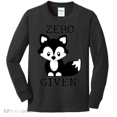 Zero Foxes Given Kawaii Little Fox Kids Long Sleeve Shirt