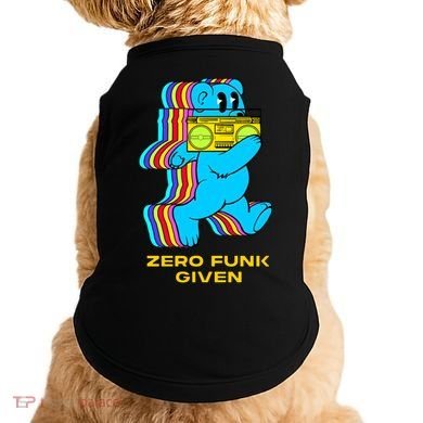 Zero Funk Given Retro Bear Boombox Doggie Tank