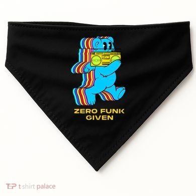 Zero Funk Given Retro Bear Boombox USA-Made Doggie Bandana