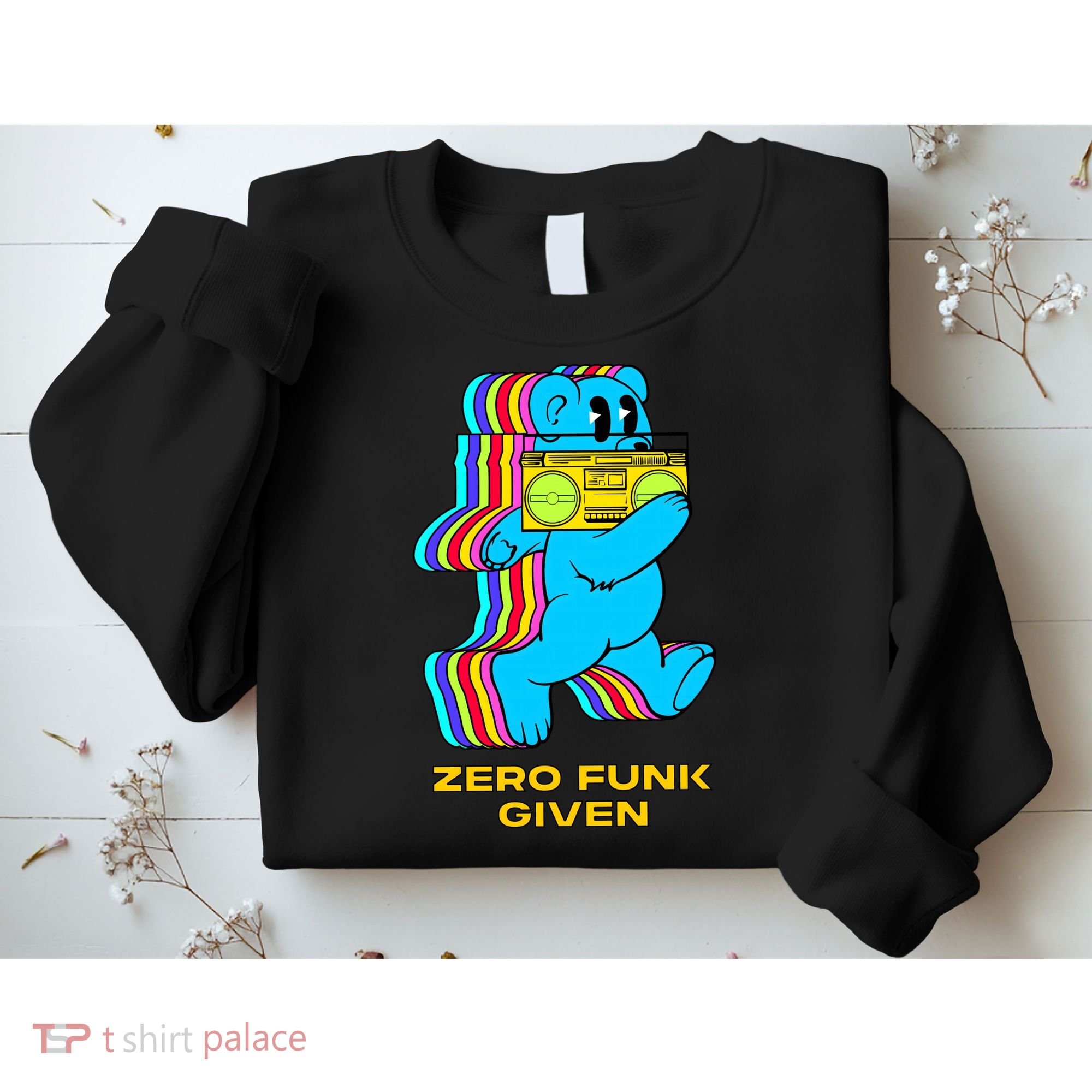 Zero Funk Given Retro Bear Boombox Sweatshirt