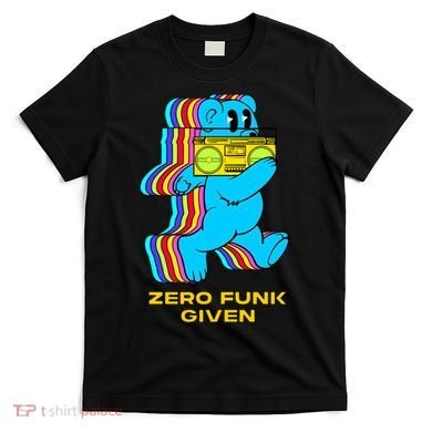 Zero Funk Given Retro Bear Boombox T-Shirt