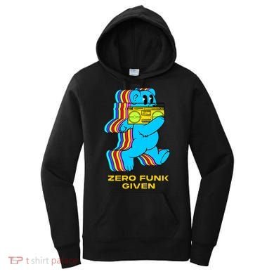 Zero Funk Given Retro Bear Boombox Women's Hoodie