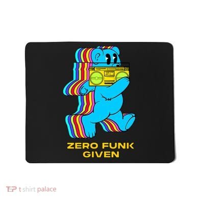 Zero Funk Given Retro Bear Boombox Mousepad