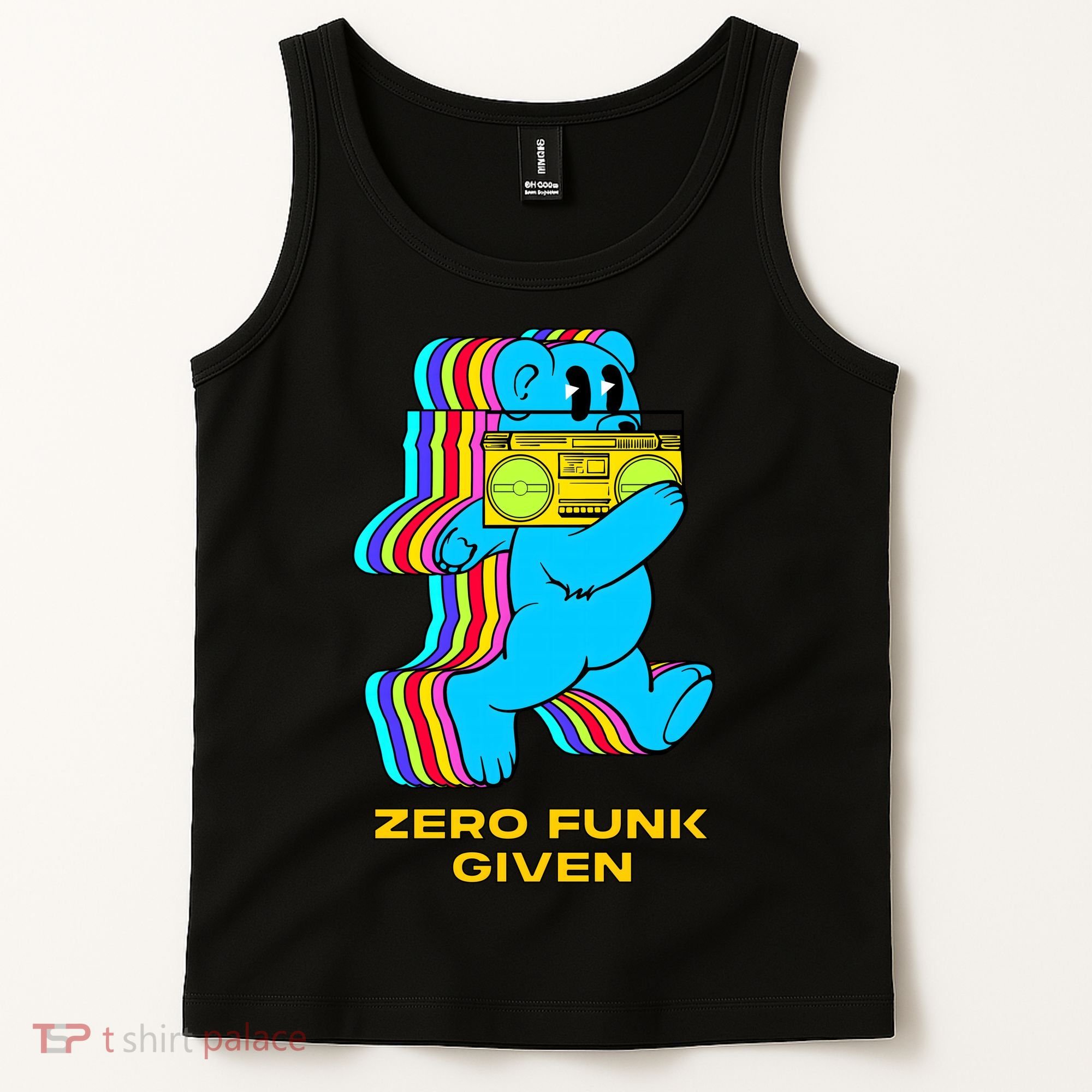 Zero Funk Given Retro Bear Boombox Tank Top