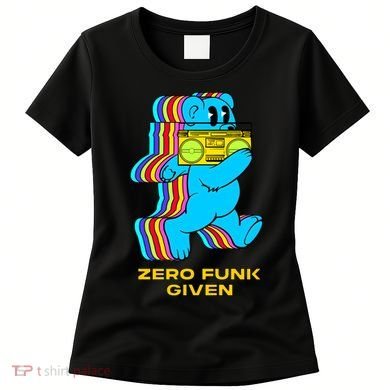 Zero Funk Given Retro Bear Boombox Women's T-Shirt