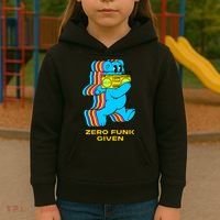 Zero Funk Given Retro Bear Boombox Kids Hoodie thumb 3