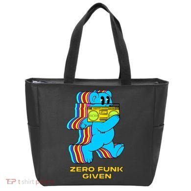 Zero Funk Given Retro Bear Boombox Tote Bag