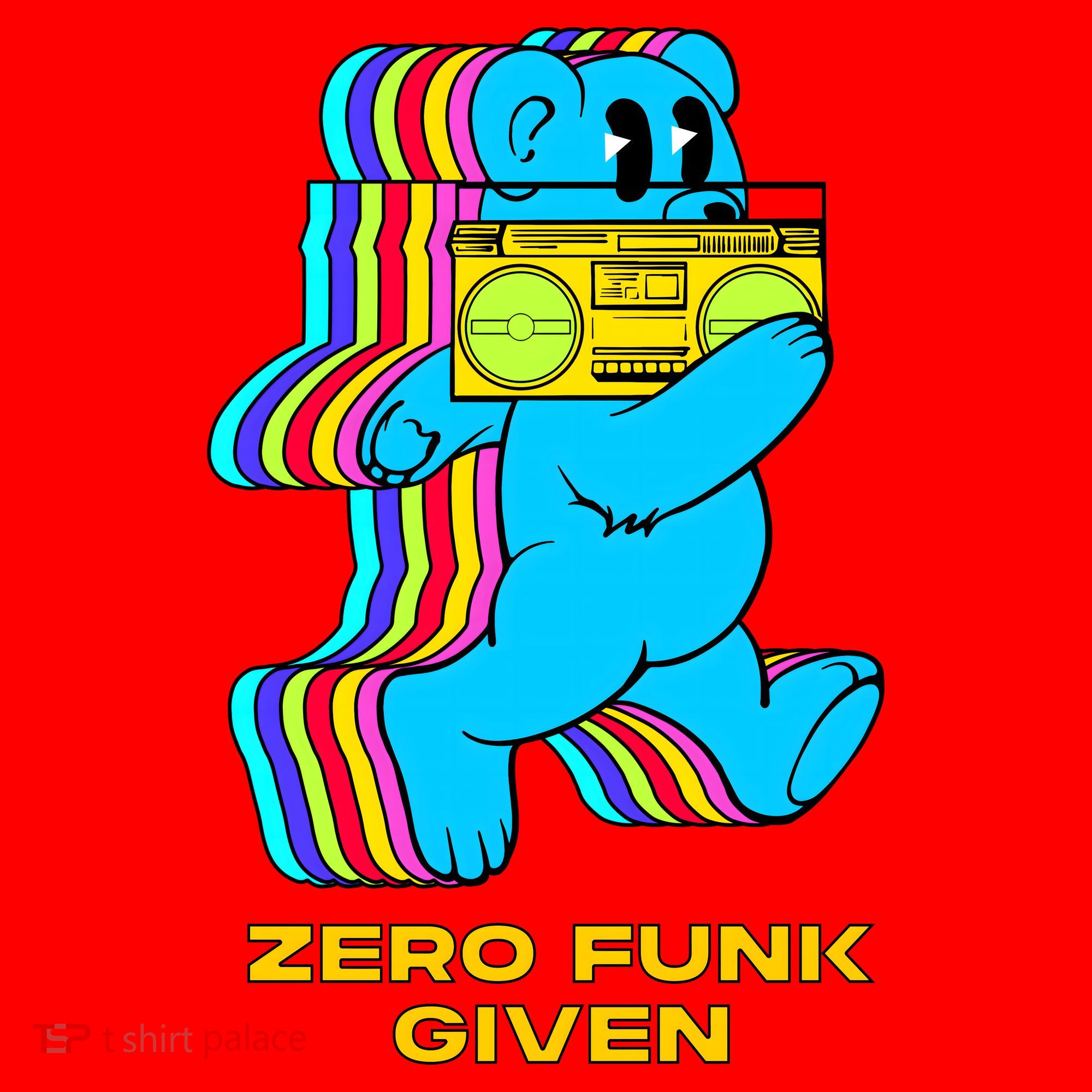 Zero Funk Given Retro Bear Boombox Santa Hat