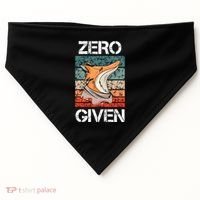 Zero Fox Given Fucks Funny Saying Gift Meaningful Gift USA-Made Doggie Bandana thumb 0