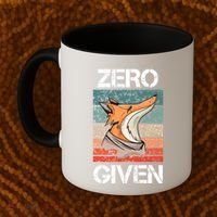 Zero Fox Given Fucks Funny Saying Gift Meaningful Gift Coffee Mug thumb 2