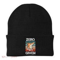 Zero Fox Given Fucks Funny Saying Gift Meaningful Gift Beanie thumb 0