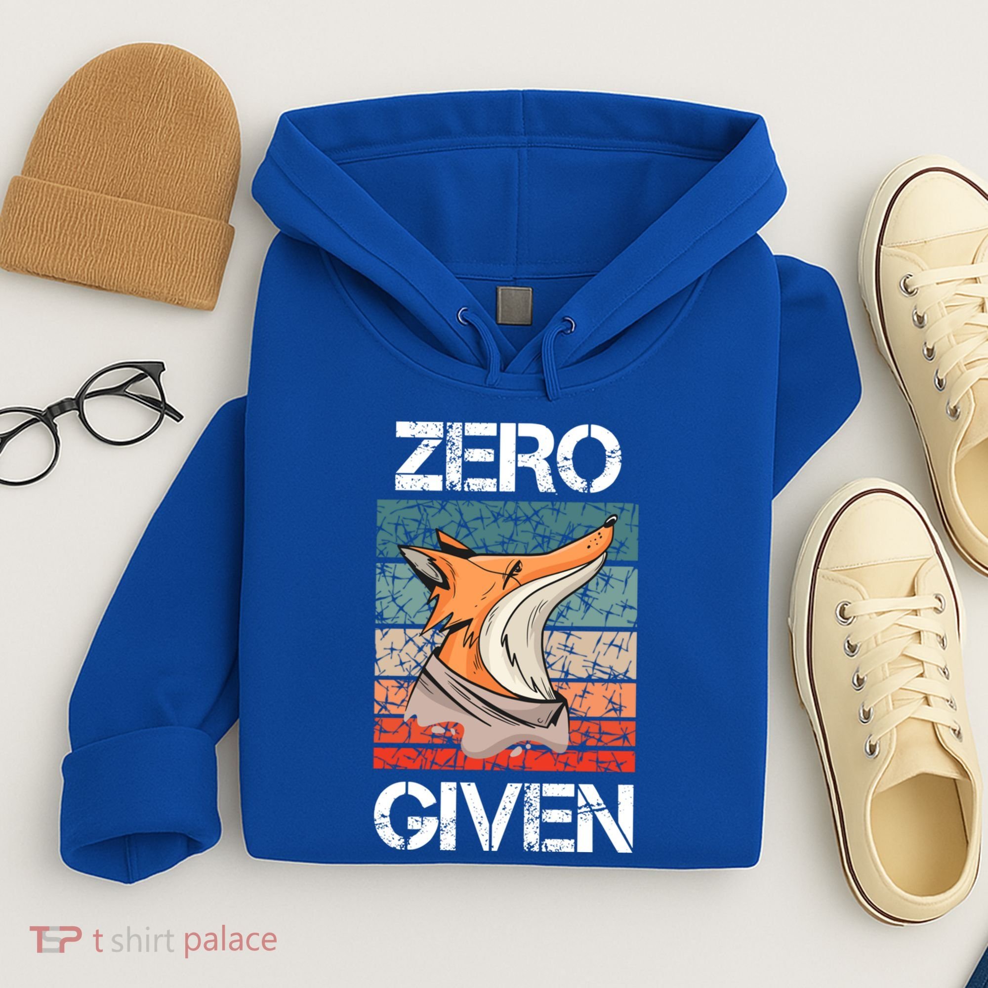 Zero Fox Given Fucks Funny Saying Gift Meaningful Gift Hoodie