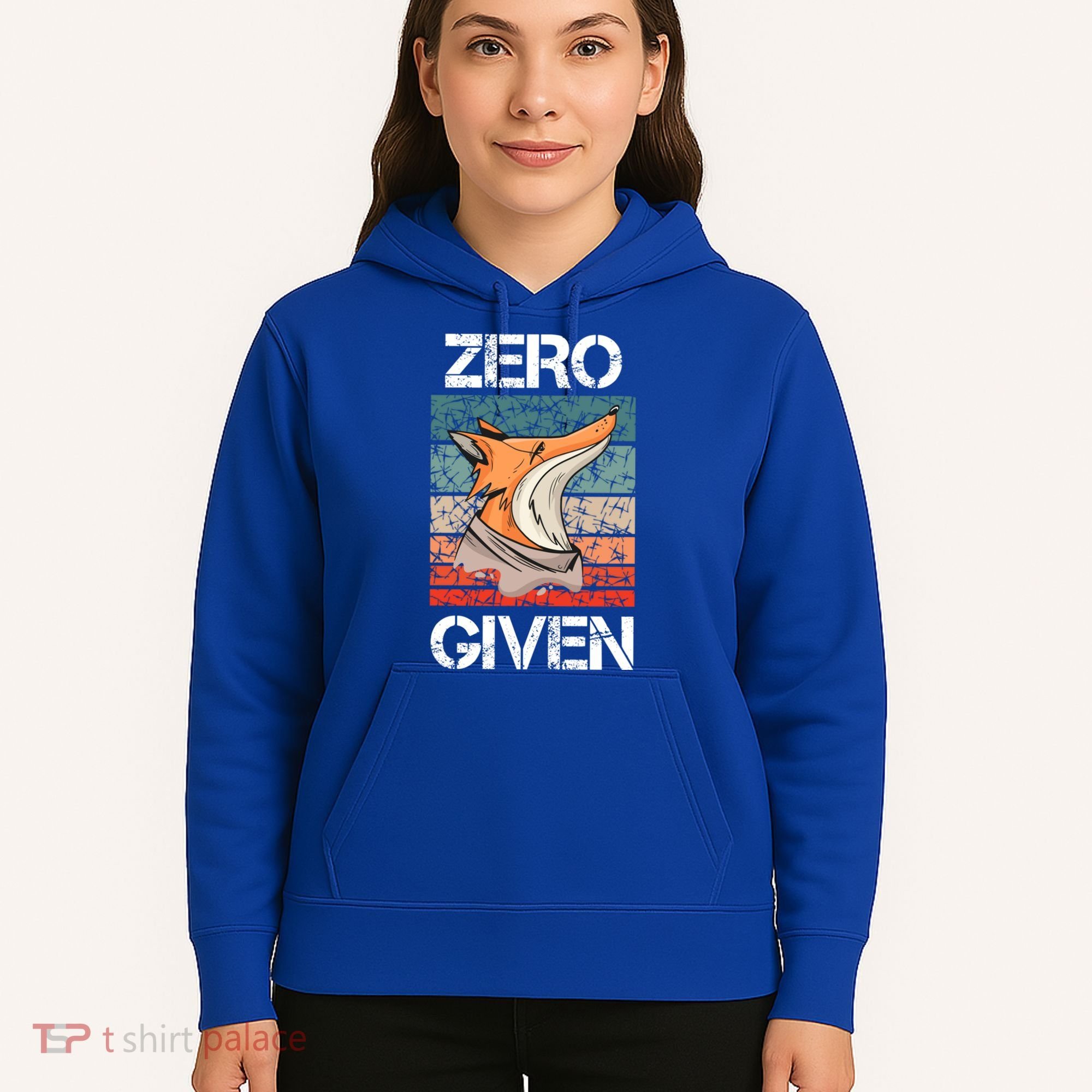 Zero Fox Given Fucks Funny Saying Gift Meaningful Gift Hoodie