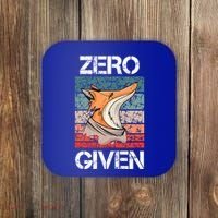 Zero Fox Given Fucks Funny Saying Gift Meaningful Gift Coaster thumb 0