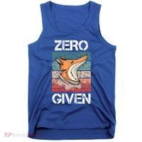 Zero Fox Given Fucks Funny Saying Gift Meaningful Gift Tank Top thumb 0