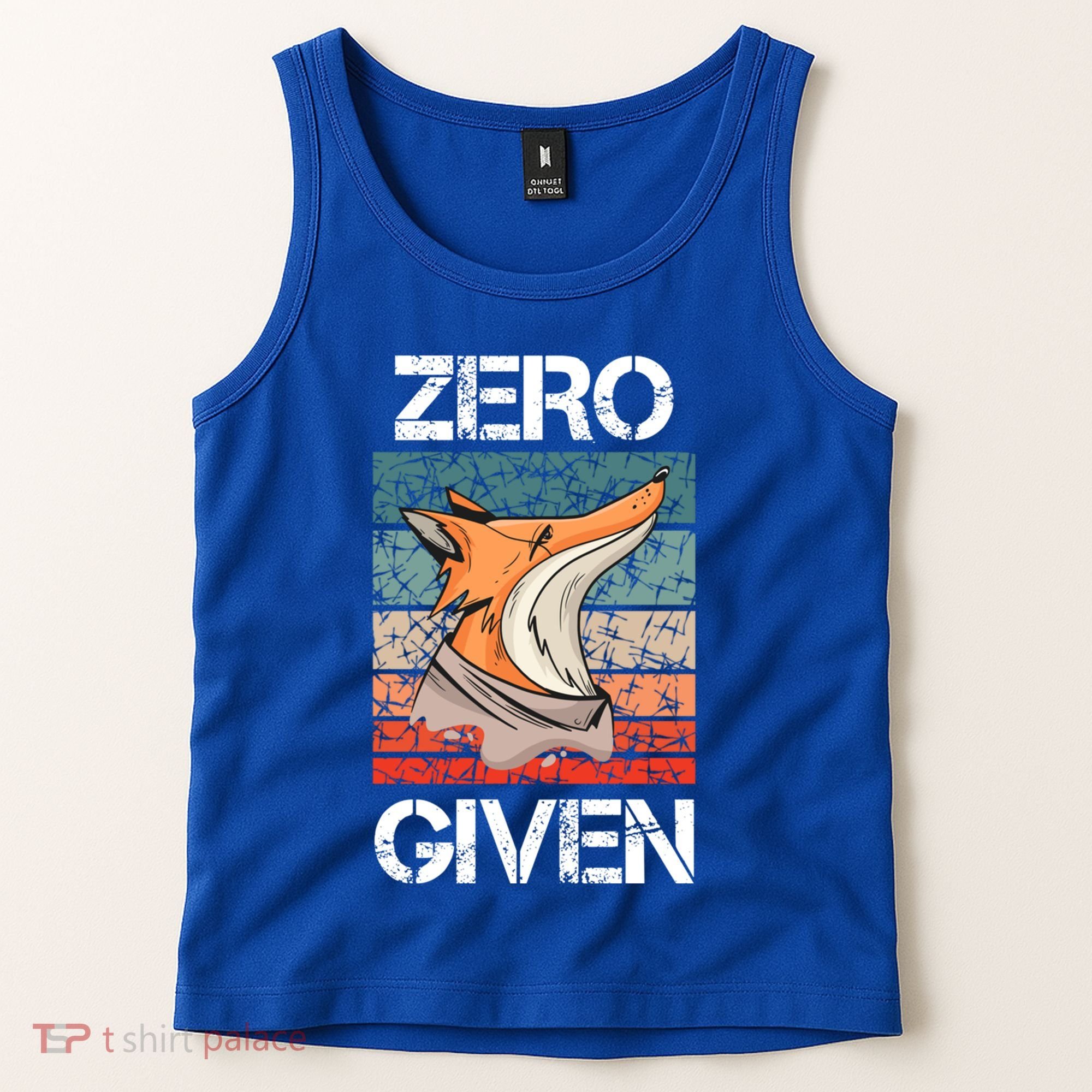 Zero Fox Given Fucks Funny Saying Gift Meaningful Gift Tank Top