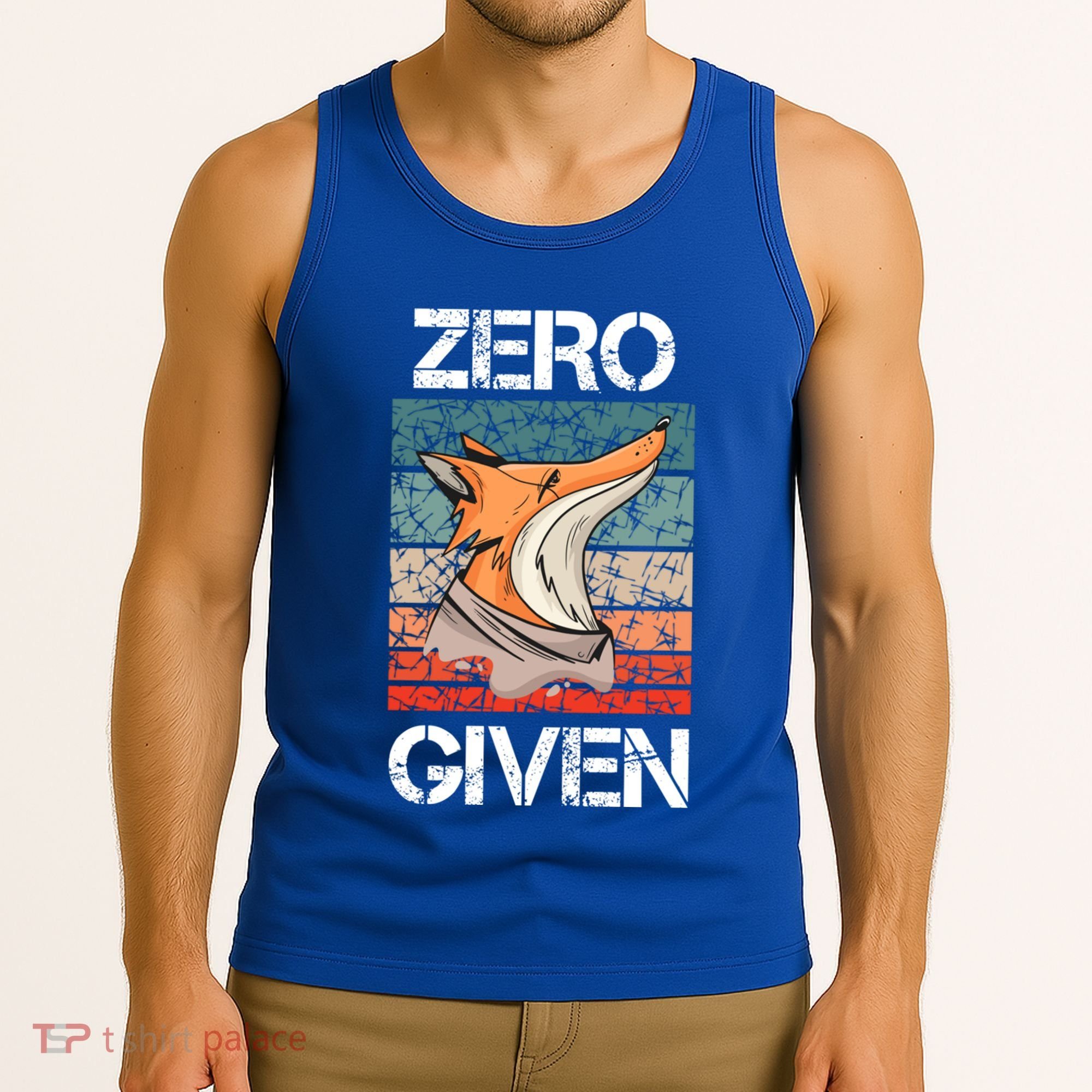 Zero Fox Given Fucks Funny Saying Gift Meaningful Gift Tank Top