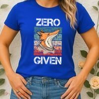 Zero Fox Given Fucks Funny Saying Gift Meaningful Gift Women's T-Shirt thumb 2