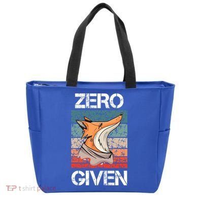 Zero Fox Given Fucks Funny Saying Gift Meaningful Gift Tote Bag