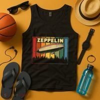Zeppelin First Name Airship Tank Top thumb 4