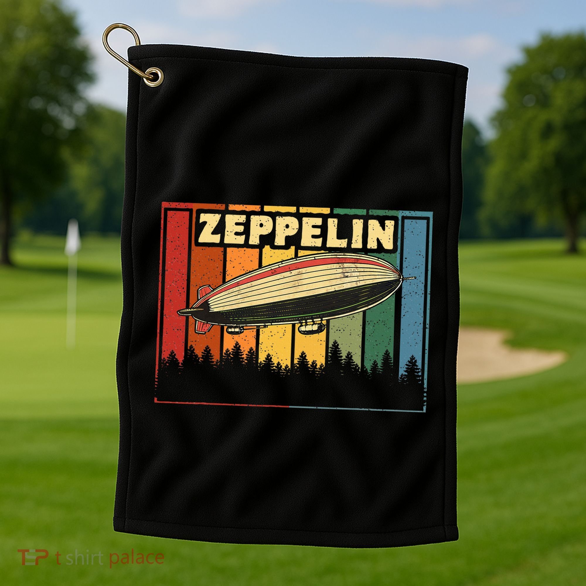 Zeppelin First Name Airship Golf Towel