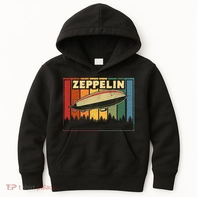 Zeppelin First Name Airship Kids Hoodie