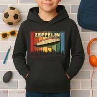 Zeppelin First Name Airship Kids Hoodie thumb 2