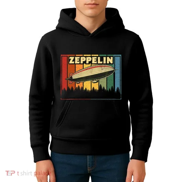 Zeppelin First Name Airship Kids Hoodie