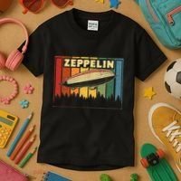 Zeppelin First Name Airship Kids T-Shirt thumb 3