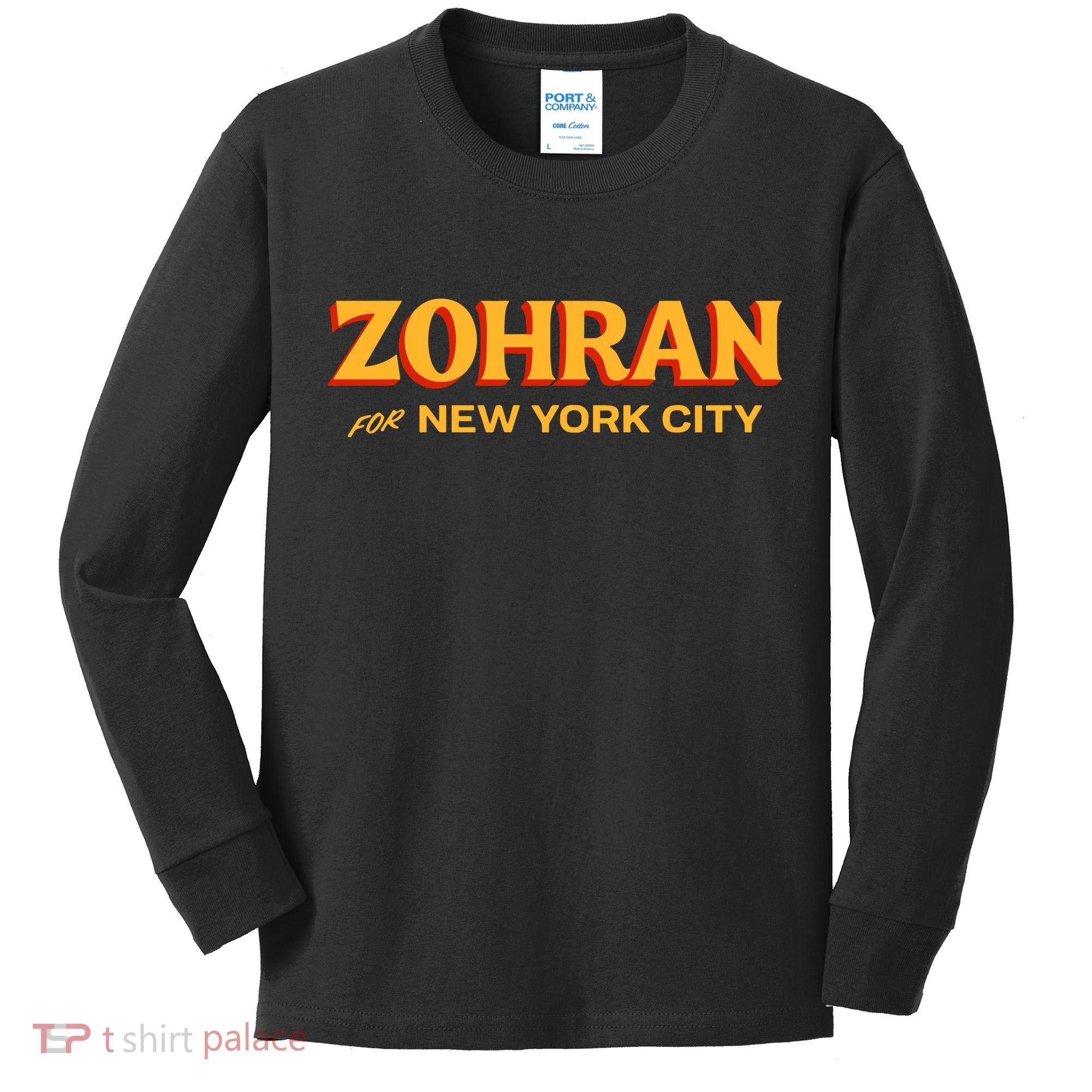 Zohran For New York City Kids Long Sleeve Shirt