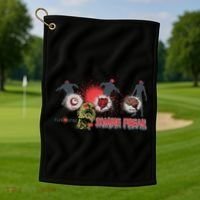 Zombie Freak Golf Towel thumb 1