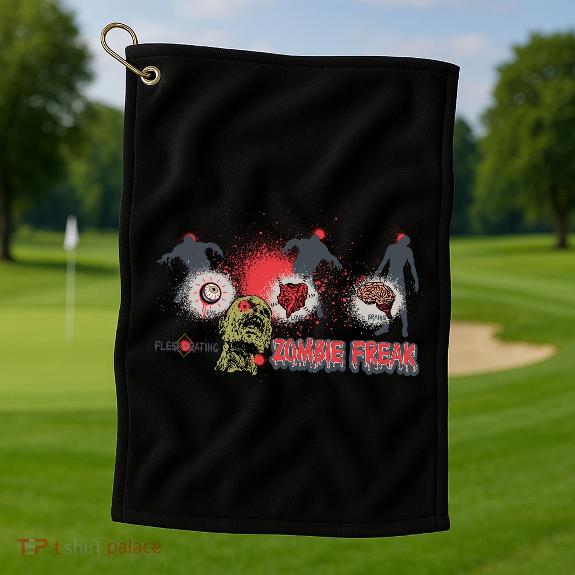 Zombie Freak Golf Towel