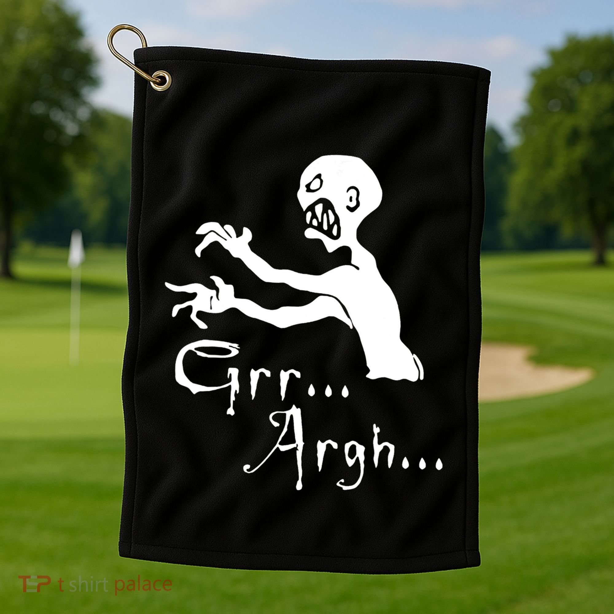 Zombie Grr Argh Golf Towel
