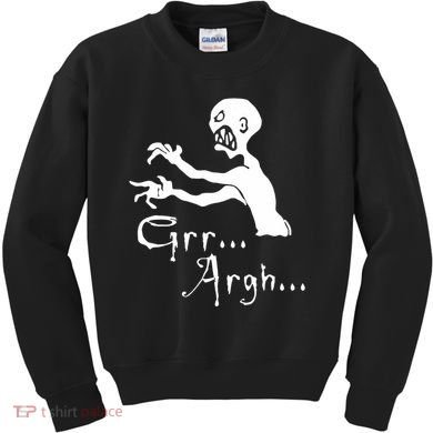 Zombie Grr Argh Kids Sweatshirt