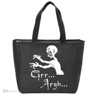 Zombie Grr Argh Tote Bag