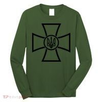 Zelensky Green Cross Ukraine I Dont Need A Ride I Need Ammunition Front&Back Long Sleeve Shirt thumb 0