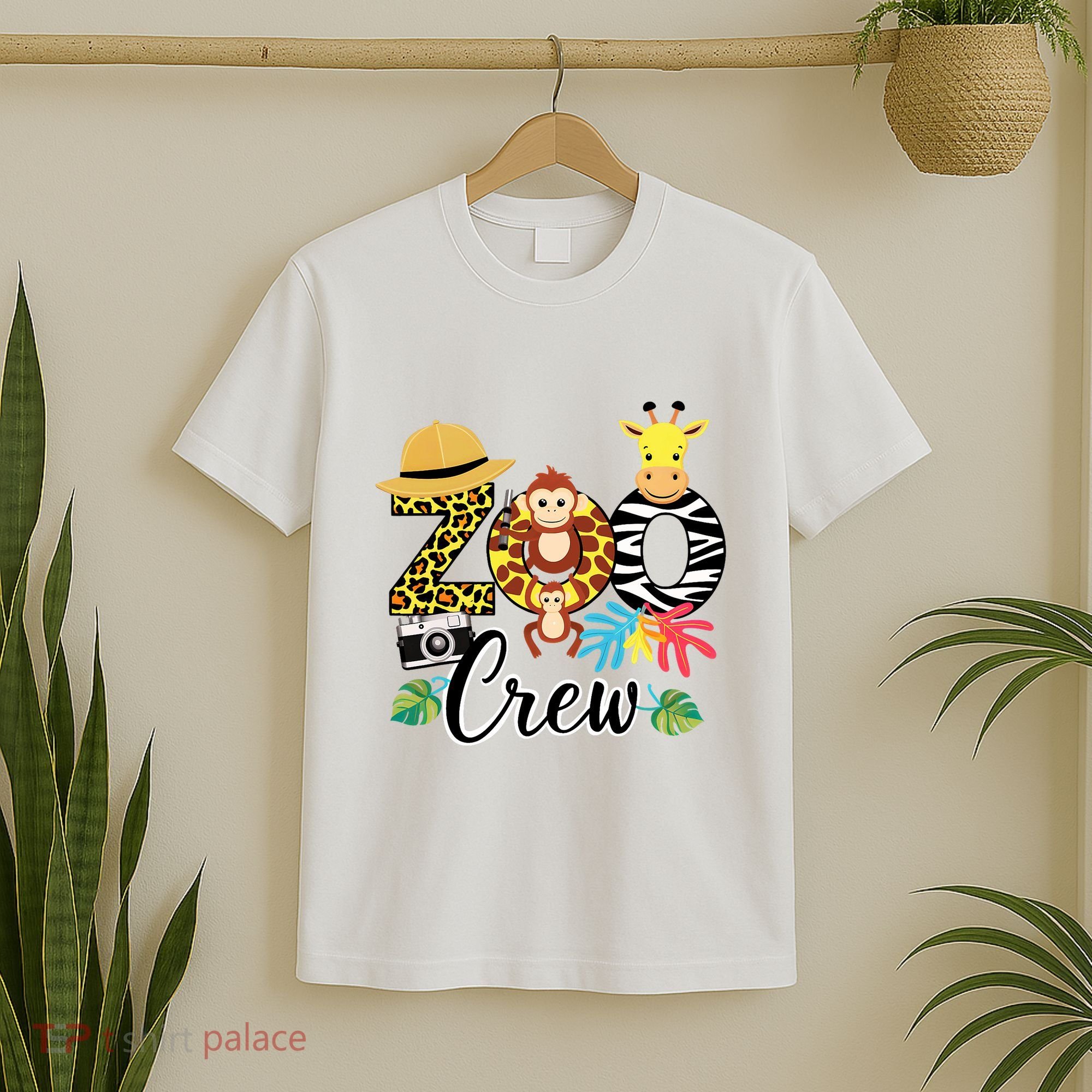Zoo Giraffe Crew Safari Animal Zoo Keeper Costume Gifts T-Shirt