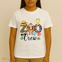 Zoo Giraffe Crew Safari Animal Zoo Keeper Costume Gifts T-Shirt thumb 4