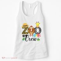 Zoo Giraffe Crew Safari Animal Zoo Keeper Costume Gifts Women's Tank Top thumb 0