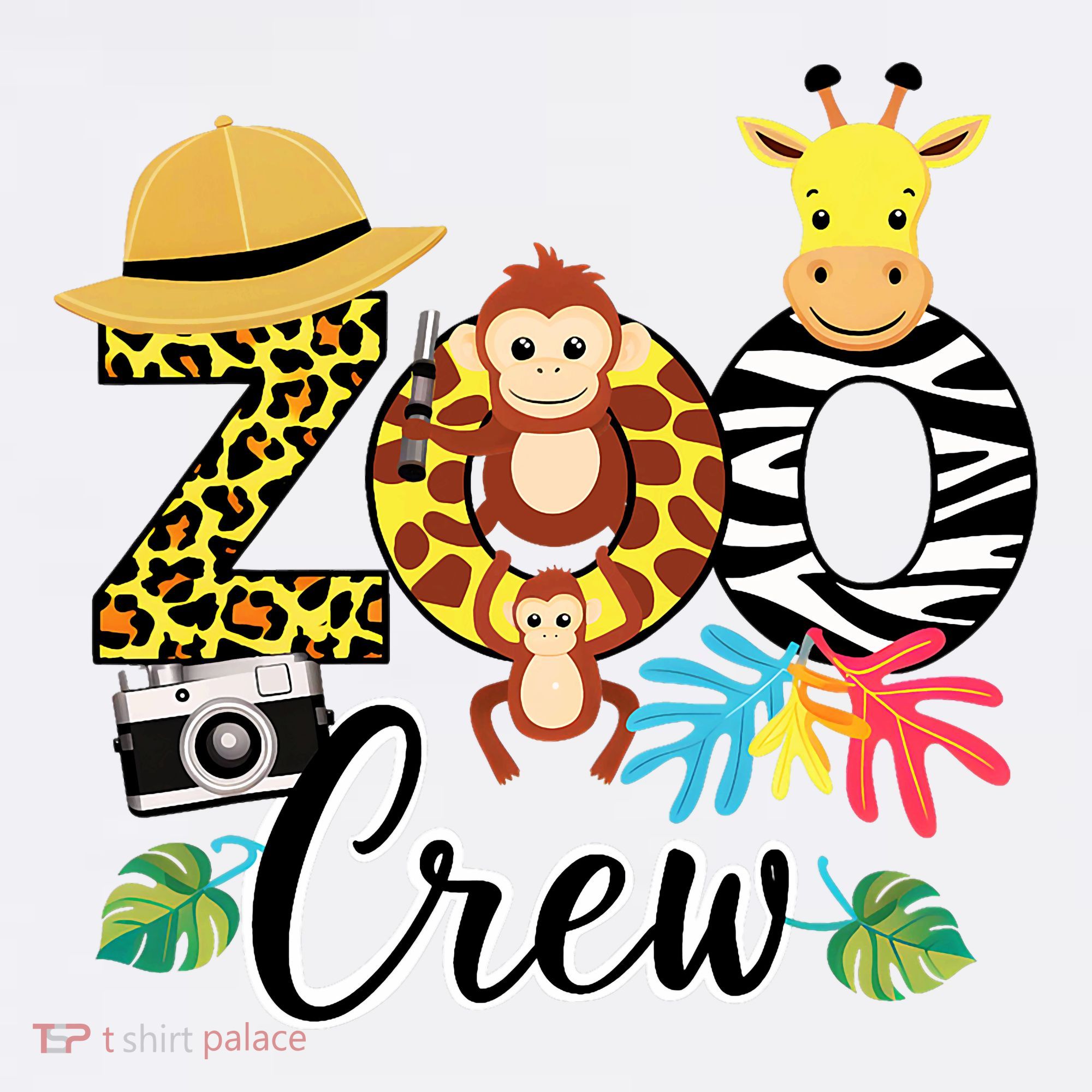 Zoo Giraffe Crew Safari Animal Zoo Keeper Costume Gifts Women's Tank Top