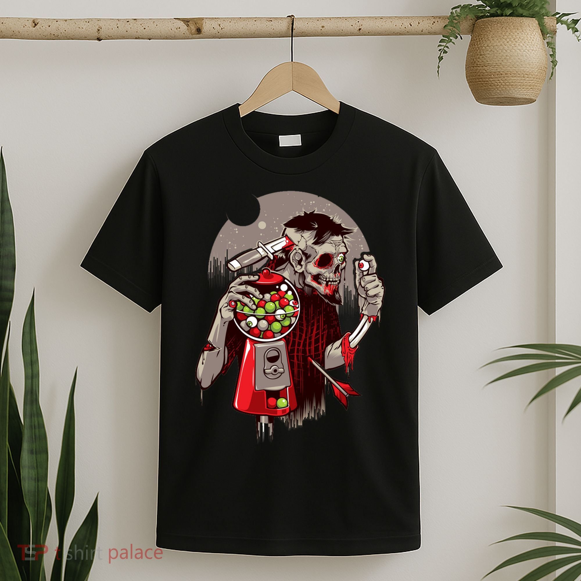 Zombie Gumballs Eyes Brains Halloween T-Shirt