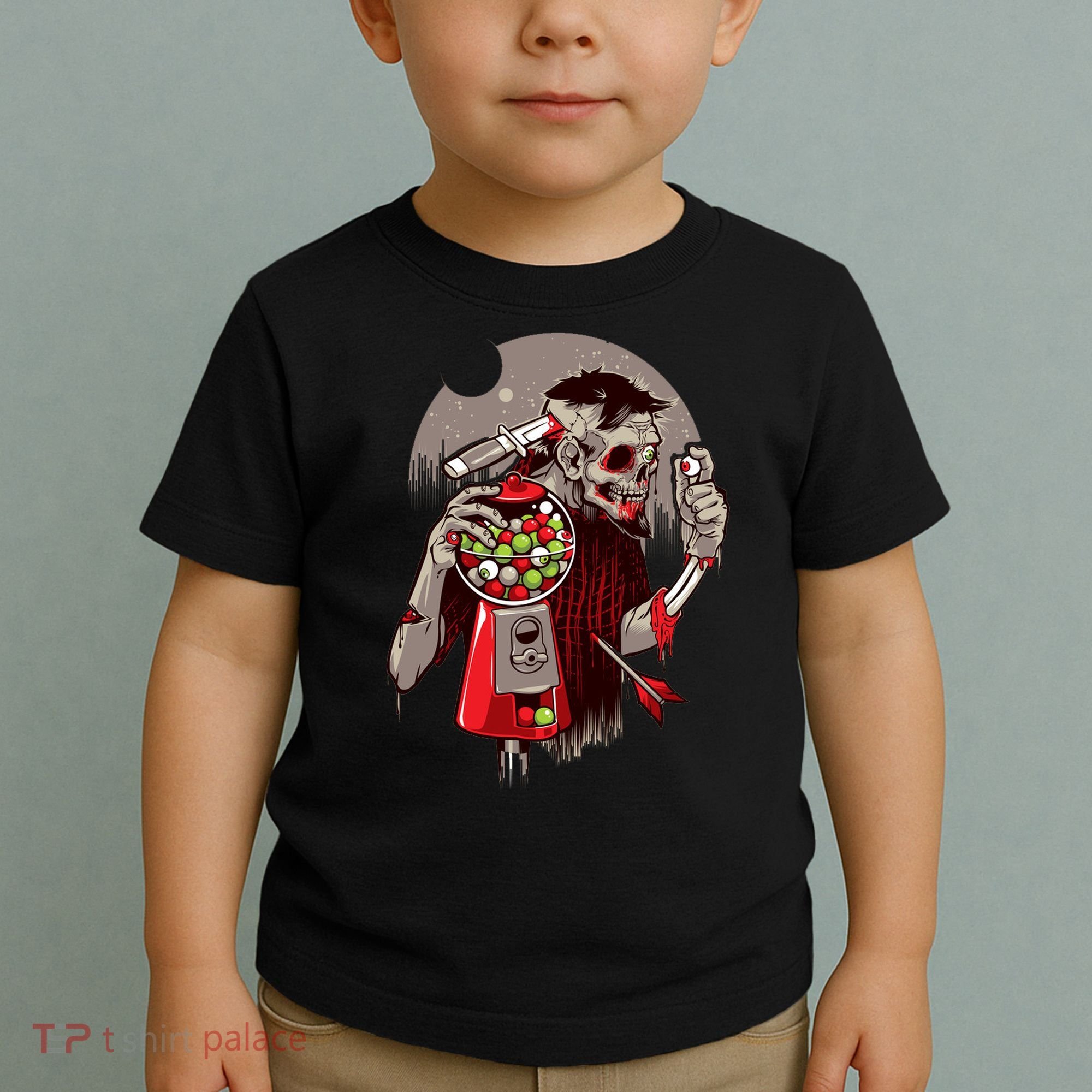Zombie Gumballs Eyes Brains Halloween Toddler T-Shirt