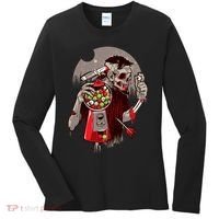 Zombie Gumballs Eyes Brains Halloween Women's Long Sleeve Shirt thumb 0