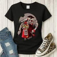 Zombie Gumballs Eyes Brains Halloween Women's T-Shirt thumb 3