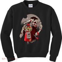 Zombie Gumballs Eyes Brains Halloween Kids Sweatshirt thumb 0