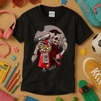 Zombie Gumballs Eyes Brains Halloween Kids T-Shirt thumb 3