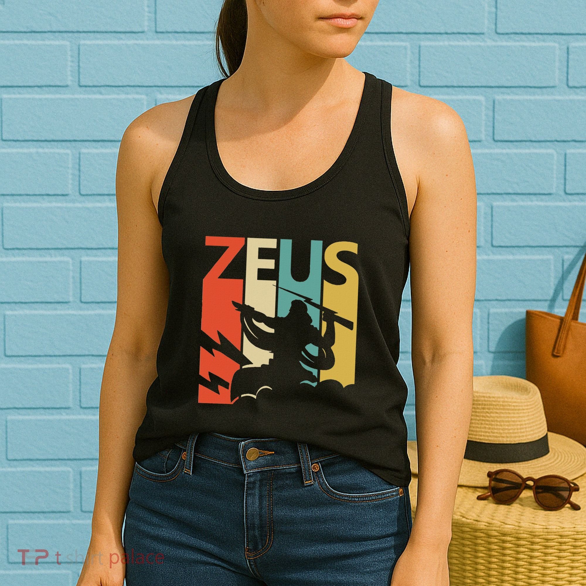 Zeus God Of Thunder Greek Mythology Gift Women's Tank Top