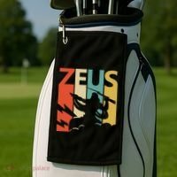 Zeus God Of Thunder Greek Mythology Gift Golf Towel thumb 2