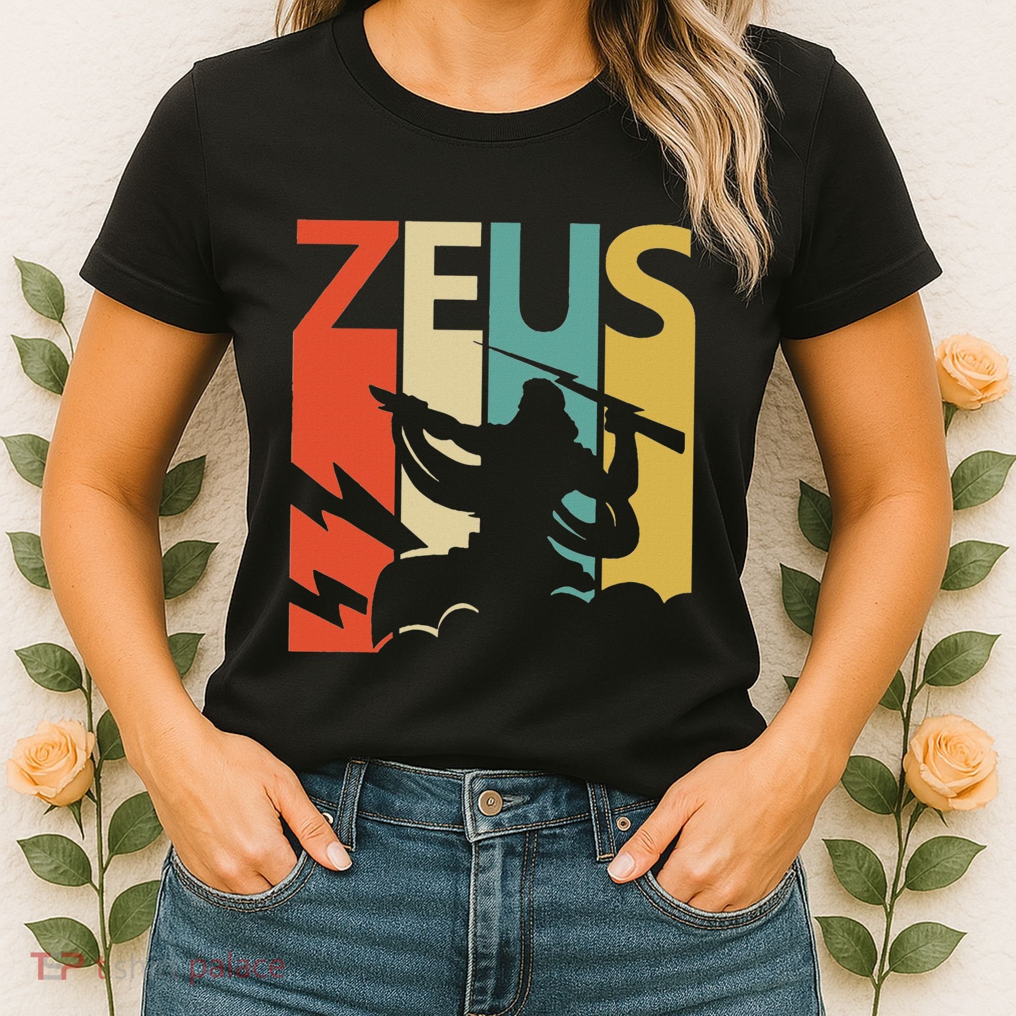 Zeus God Of Thunder Greek Mythology Gift Women's T-Shirt