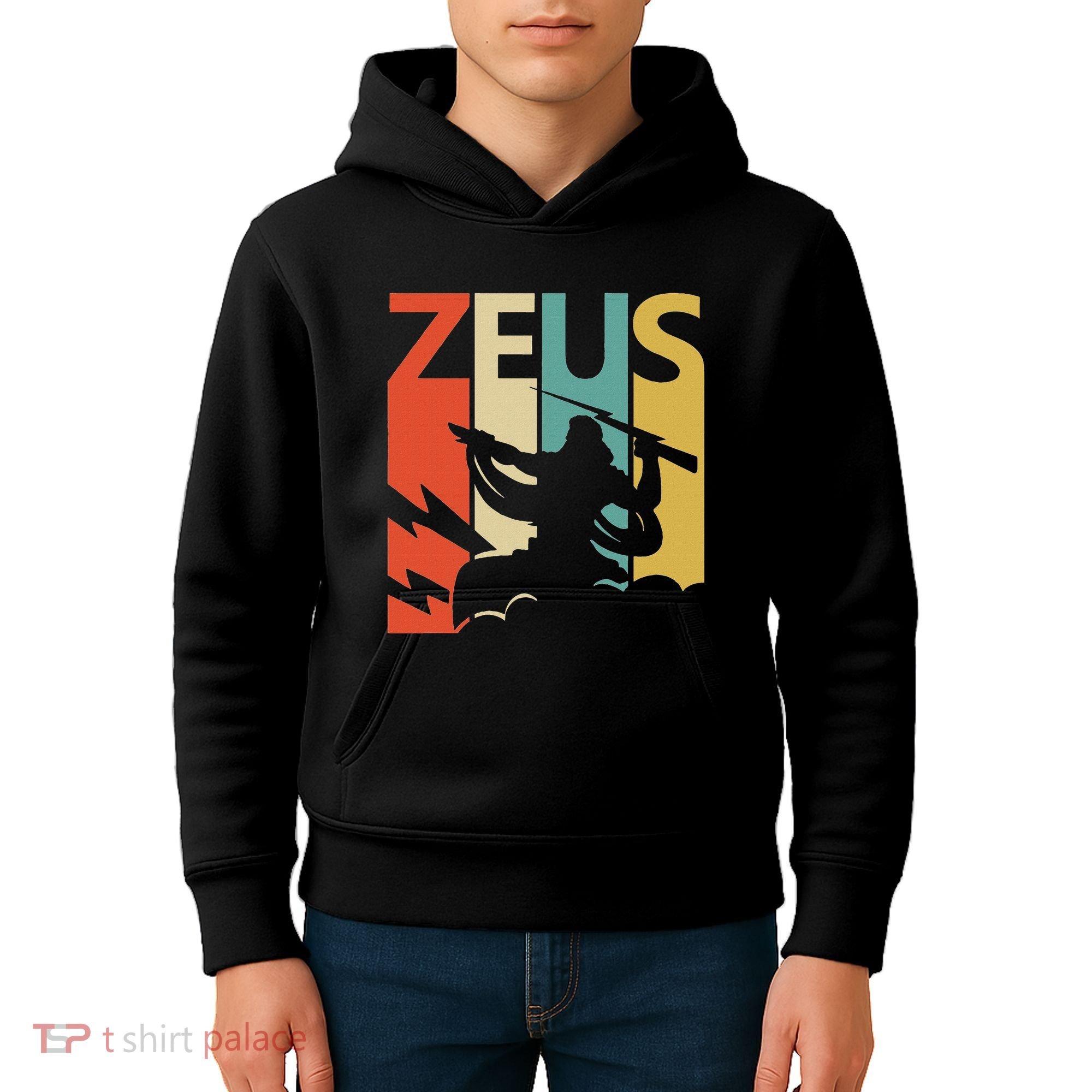 Zeus God Of Thunder Greek Mythology Gift Kids Hoodie